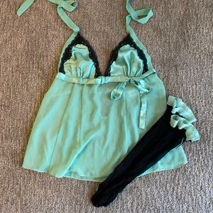 Mint green nightgown